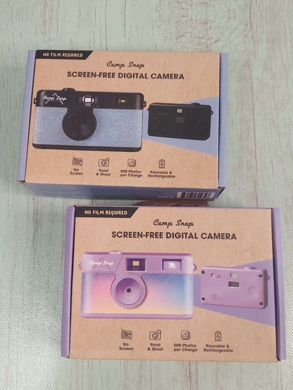 Camp Snap Screen-free digital film camera bundle